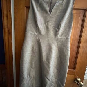 Jones New York Khaki Textured Dress
